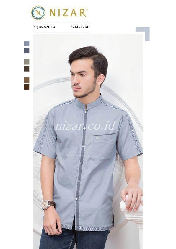 Baju Koko Nizar Bordir Original NQ204 Spalla