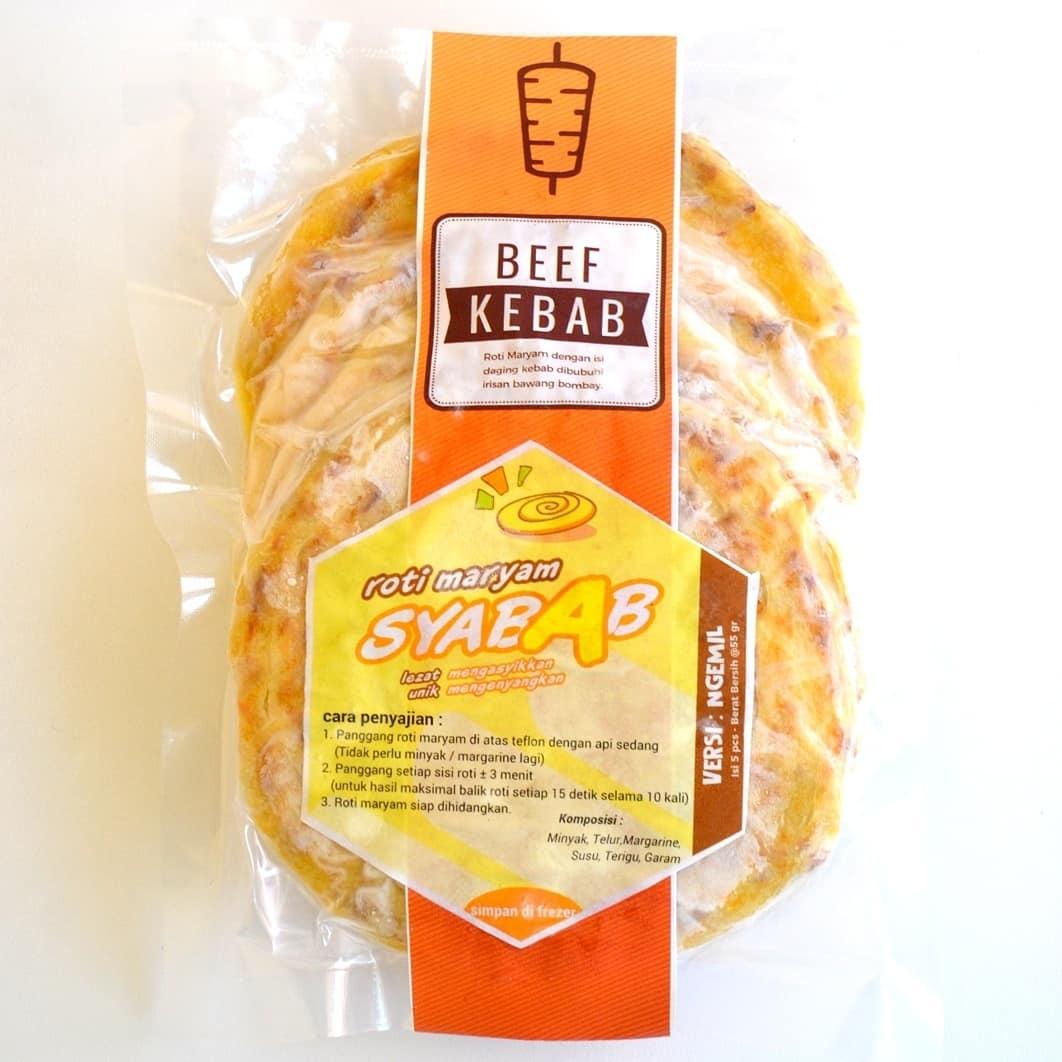Beef Kebab - Roti Maryam / Cane / Canai Syabab - Versi Ngemil - Daging Kebab