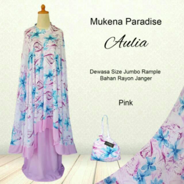 PROMO MUKENAH KOMBINASI PARADISE JUMBO REMPEL purple