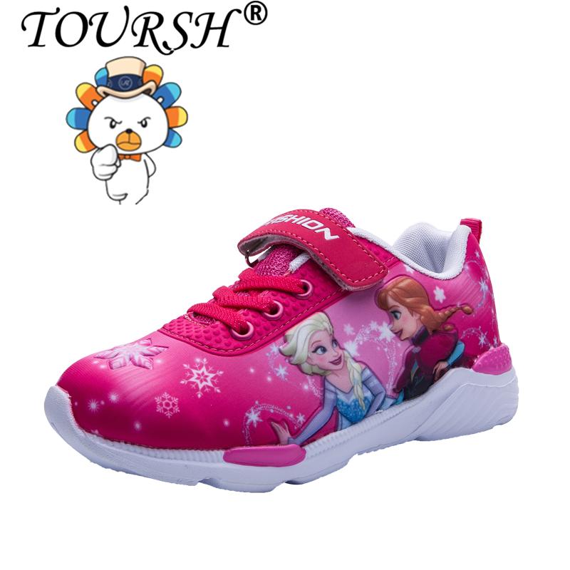 TOURSH Boys Cool Kartun Anak Olahraga Sepatu Gambar Berwarna Sepatu