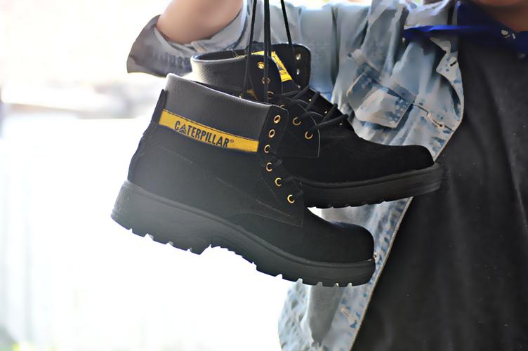 BEST SELLER !!! Sepatu Pria Caterpillar Safety Boots UJUNG BESI ORIGINAL High Quality / TRACKING BOOTS / SEPATU PROYEK / SEPATU HIKKING / SEPATU GUNUNG / SEPATU BOOTS / TERMURAH