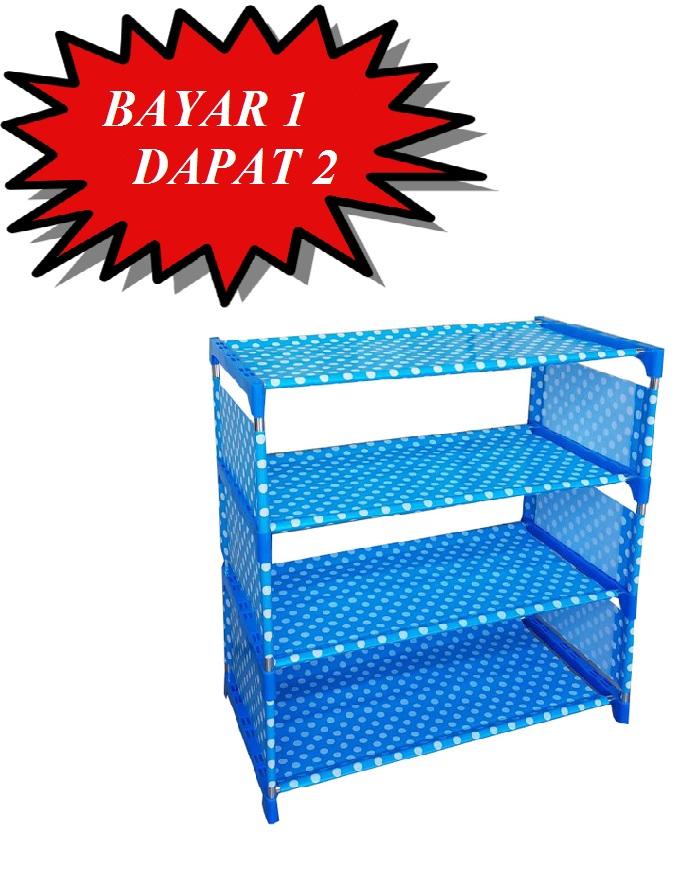 Home-Klik Rak Sepatu 4 Susun-Beli 1 dapat 2