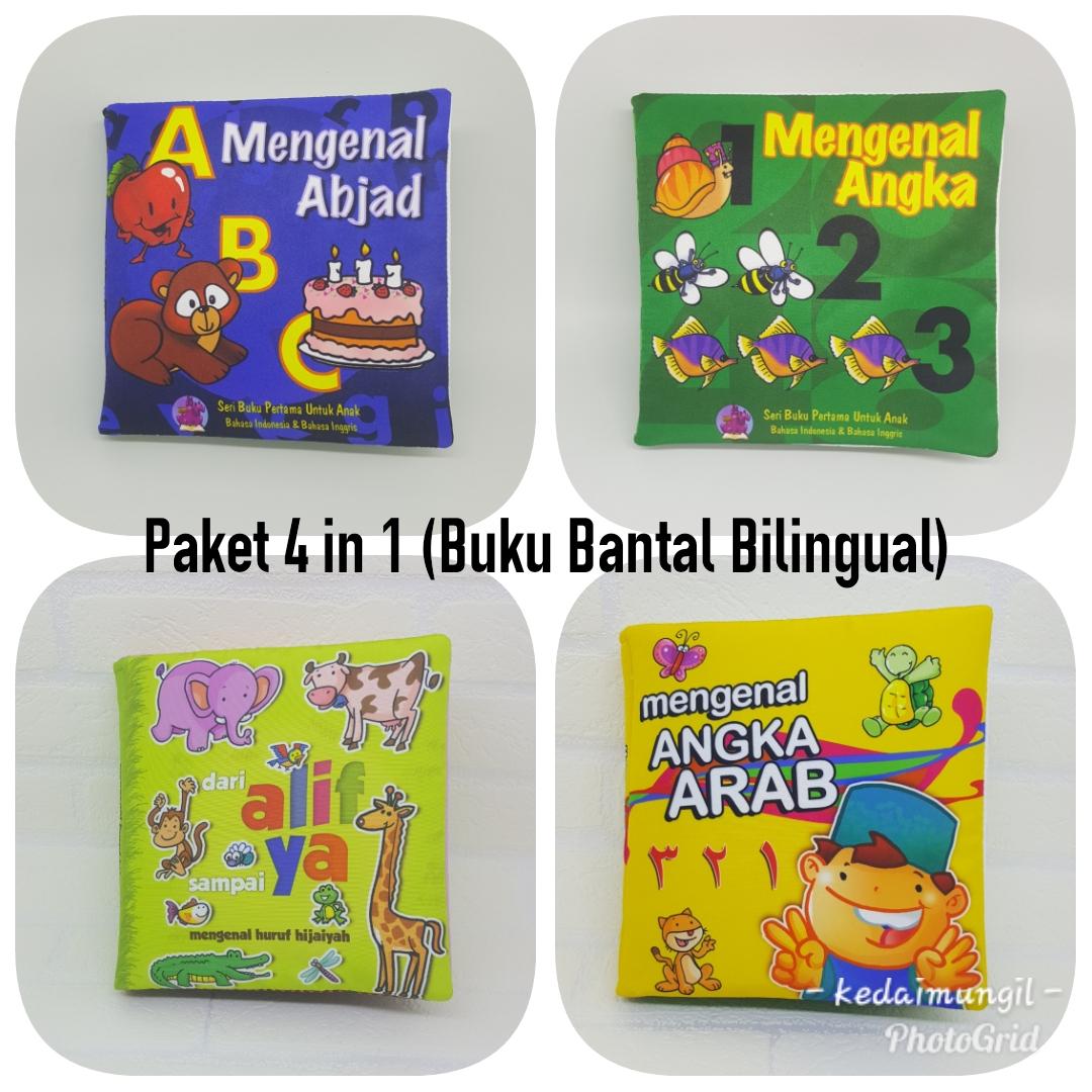 Mengenal Abjad Angka Hijaiyah dan Angka Arab (Paket isi 4 buku kain)