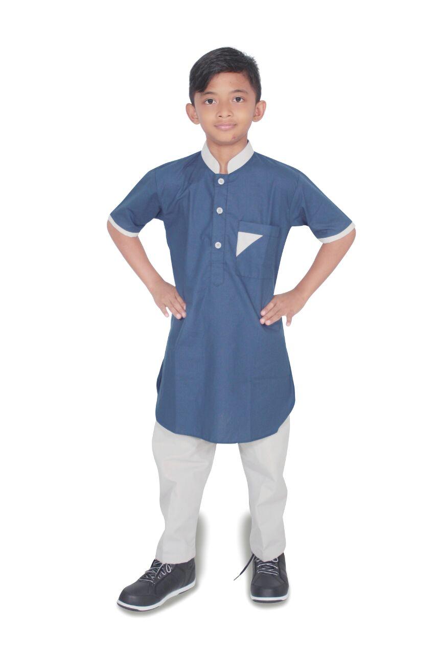 Elghan Setelan baju koko Anak pria lengan pendek- umur 1-12 tahun-Kode E01-DONGKER