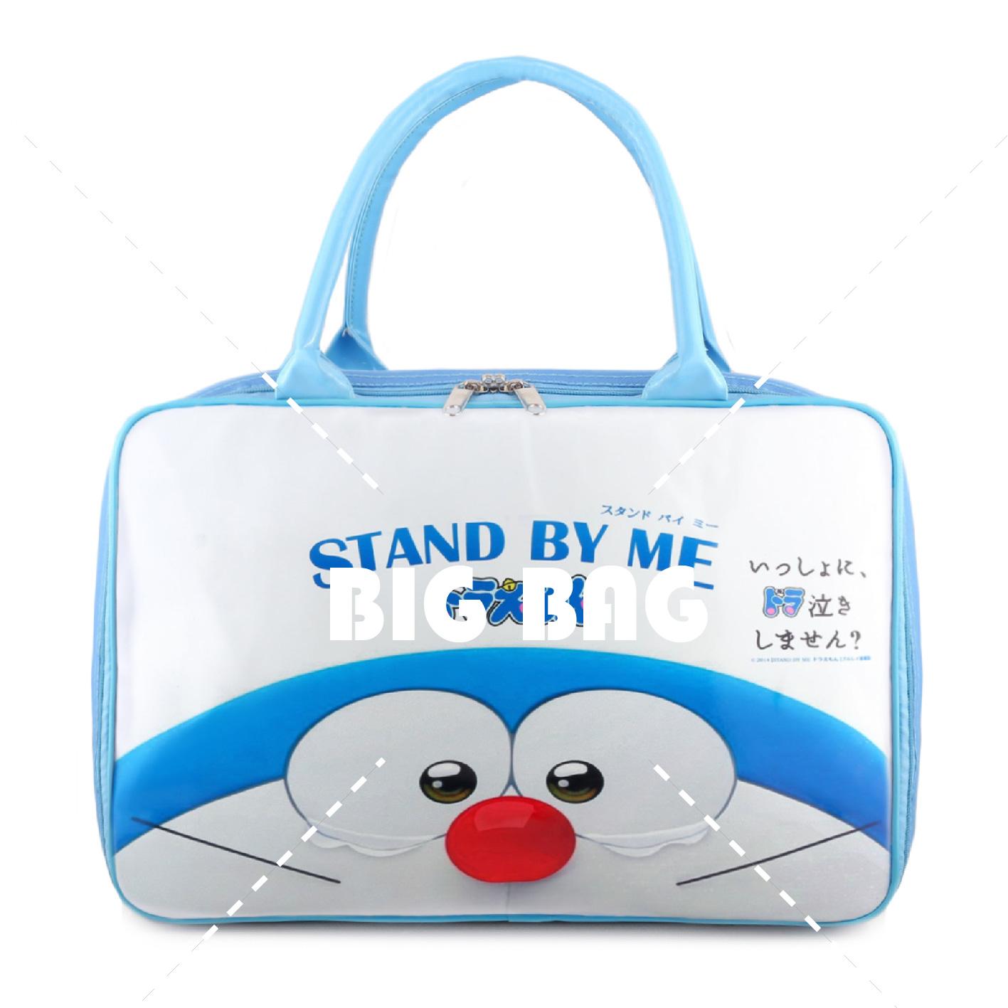 Tas Anak Fashion Travel Bag - Doraemon - Tears - White Blue Tas Travel Tas Anak Karakter