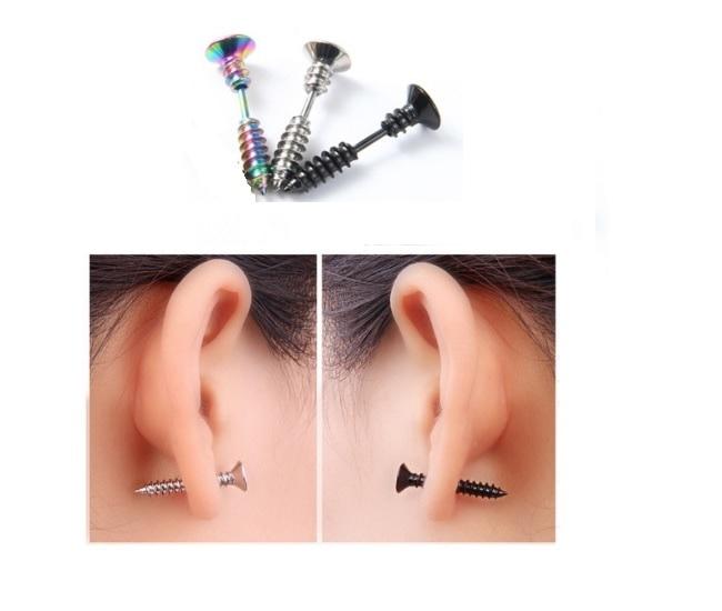 Anting Model Skrup Per Pasang - Anting pria keren - Terlaris - Termurah