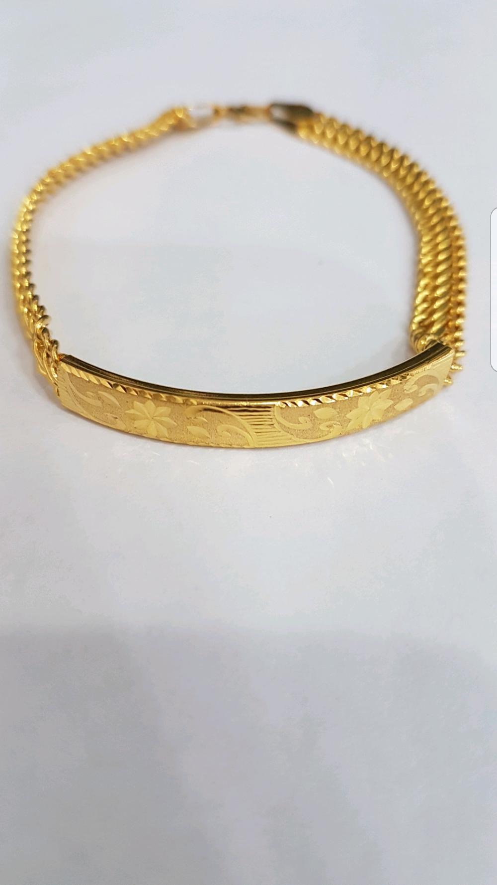 Gelang Dewasa Emas Asli Kadar 700 Model Holo Papan 5 Gram