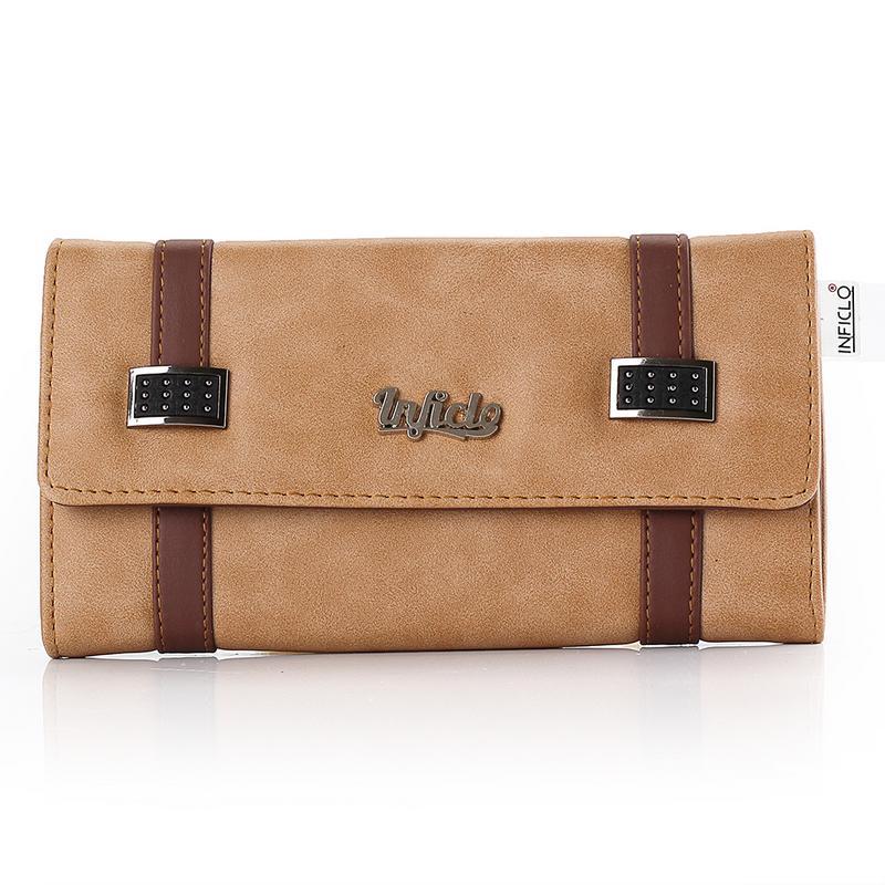 Inficlo SFL 247 Dompet Wanita - bahan pedro - 19x9x2 - Murah & berkualitas (coklat)