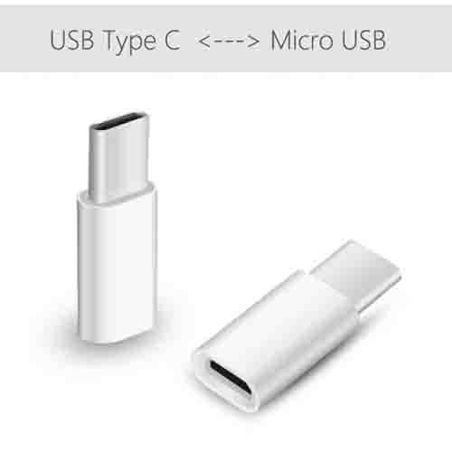 Conector Original Converter Micro USB Ke USB C - Putih - 2 .