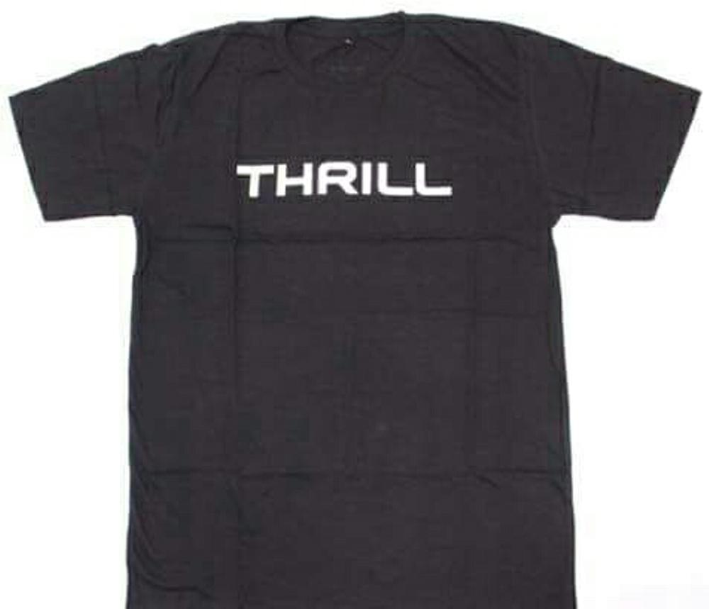 Kaos Thrill - Tshirt Thrill Logo Typografy - Tshirt Sepeda - Jersey Sepeda
