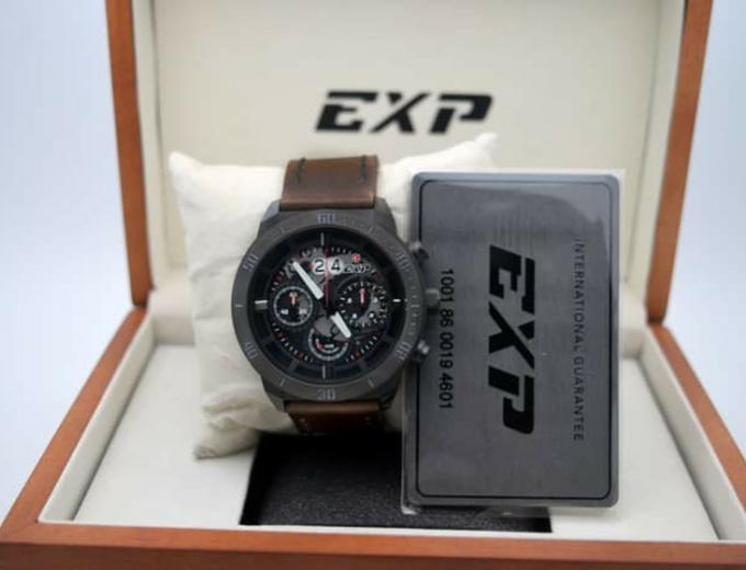 Jam Tangan Sport Expedition Kulit Original Pria Laki-Laki Cowok Expedition Limited Edition Tali Kulit Krono Tanggal Crono Stopwatch Aktif Original Terbaru Sporty Simple Elegan Keren Promo Diskon Terlaris Termurah Expedition Original Coklat Hitam Murah