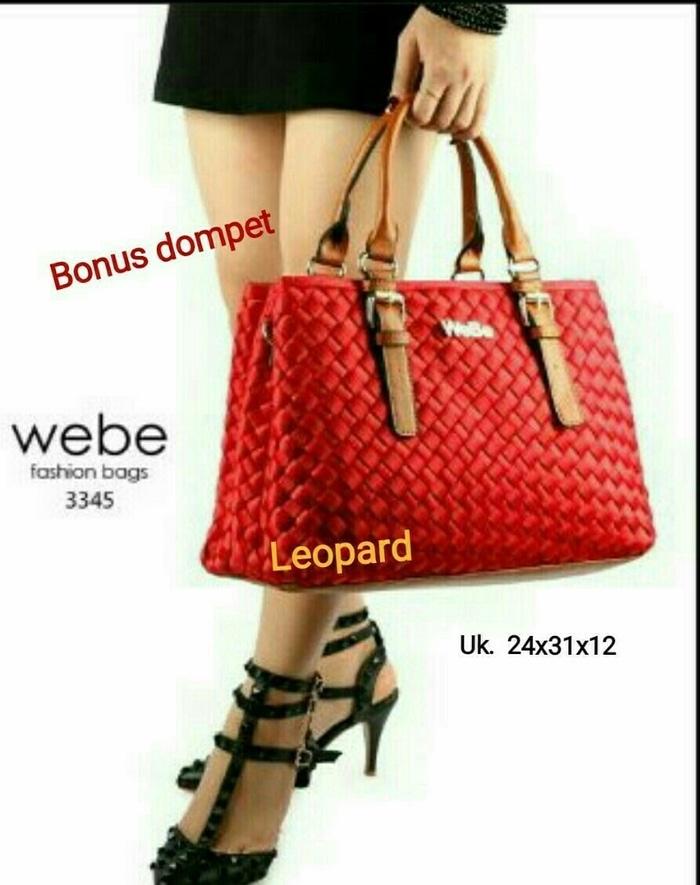 tas Selempang/ tas jinjing/ tas import/ tas murah/ webe anyam leopard