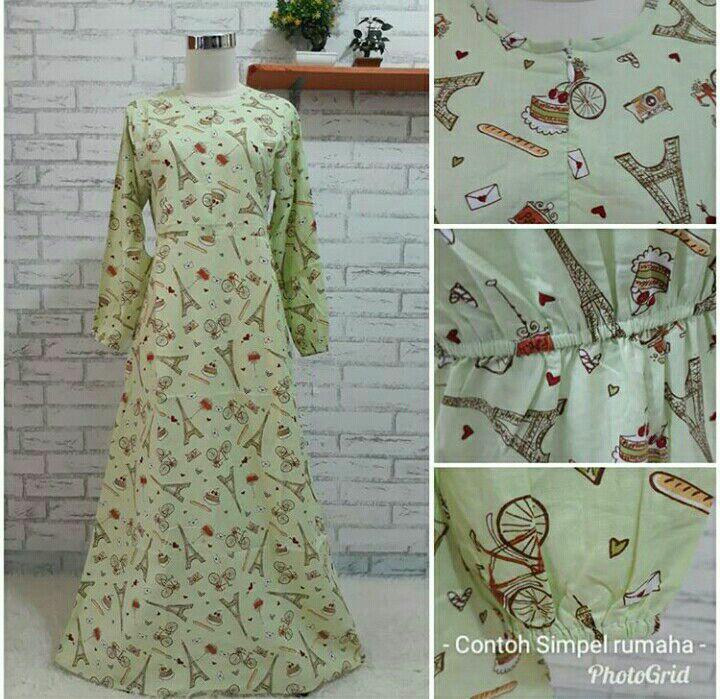 Gamis Katun Murah/dress murah/gamis katun jepang/baju muslim murah
