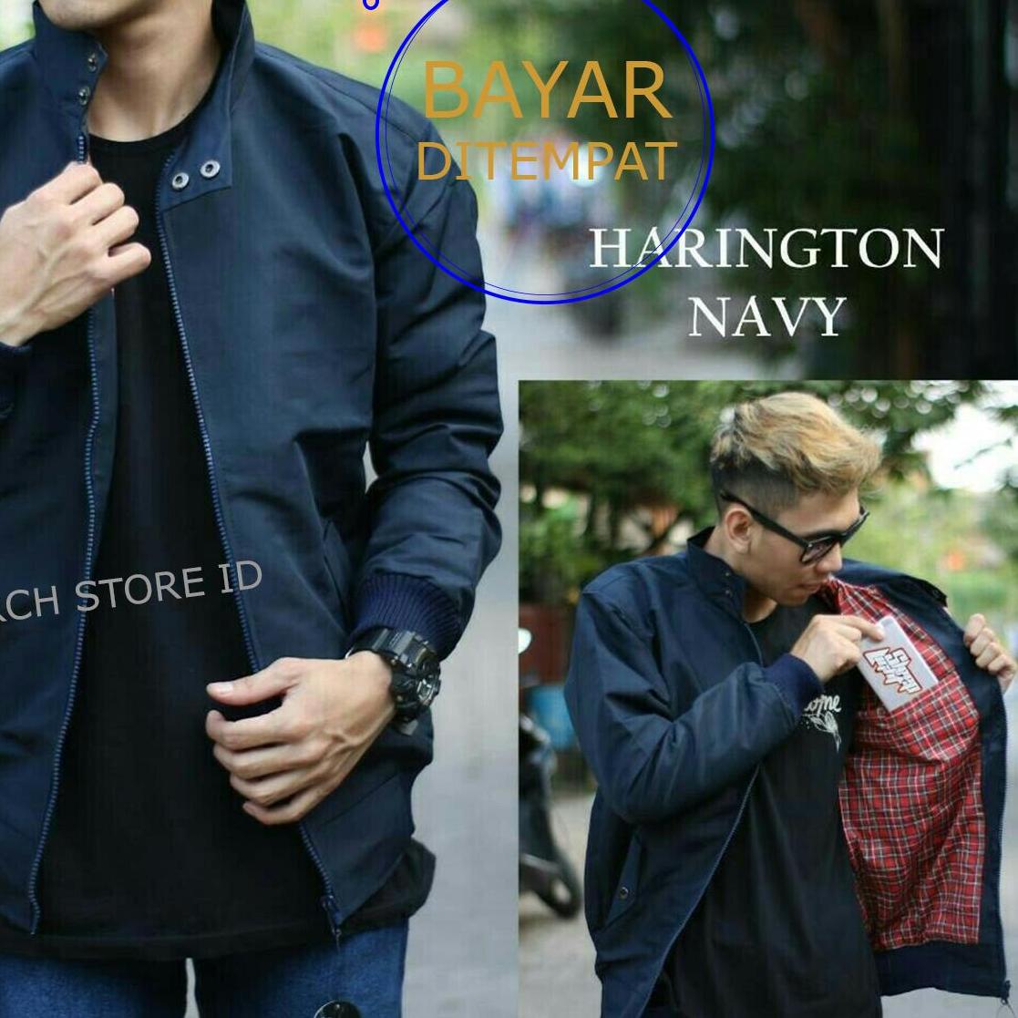 Jaket Hujan Harington Taslan Latex 100% Waterproof (Anti air)