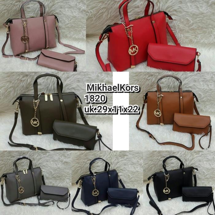 PROMO TERBATAS!!! TAS MICHAEL KORS 1820 SET 2IN1 LOVY SUPER