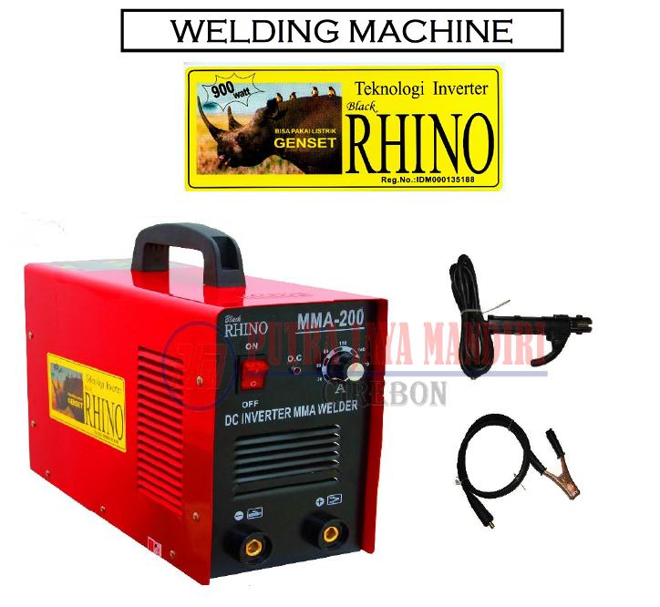 Rhino Mesin Trafo Las / Inverter Welder MMA 200A