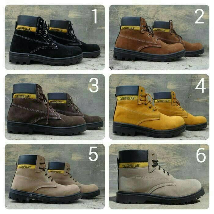 PROMO Sepatu Safety Caterpillar Ada besi di ujung kaki Berkualitas TERLARIS