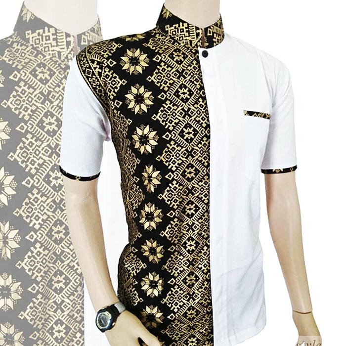 Fashion Pria / Baju Koko / Kemeja Koko Batik Pria / Kemeja Batik Pria / Baju Muslim Cowok / Baju muslim pria / Koko / Batik / Batik Pria / Koko Batik / Baju Koko Modern / Batik Emas