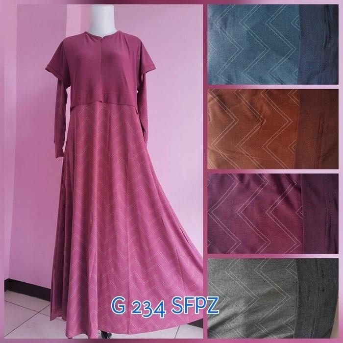 G234SFPZ/G 234 SFPZ IRENE HIJAB MAXI GAMIS DRESS FASHION MUSLIMAH