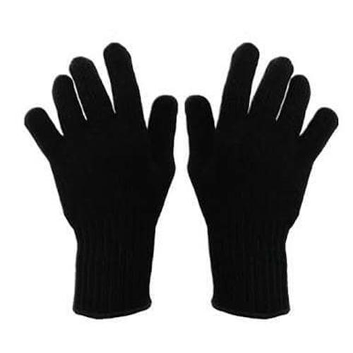Sarung Tangan Hitam Serbaguna Rajut Motor Polos Biker Gloves Polos Aksesoris Pria Wanita Pengendara Motor Sepeda Bikers Motorcycle Outdoor Hiking Hangat Warm Musim Dingin Winter Lembut Nyaman All Size - Black