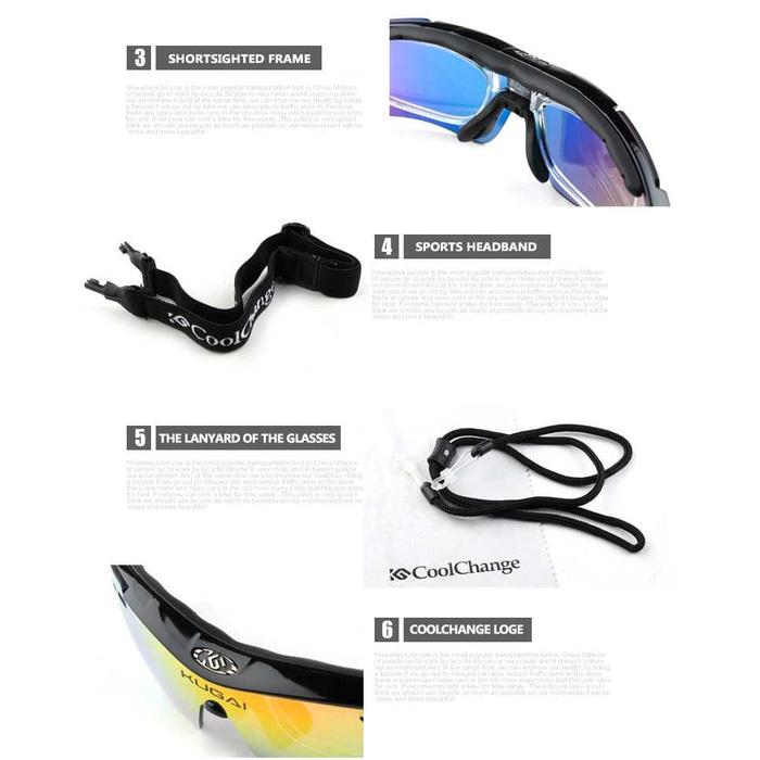 PROMO Kaamata sepeda gowes 5 Lensa double frame lensa minus TERLARIS