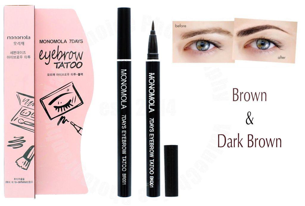 Monomola 7 Days Eyebrow Tatto - Tato Alis - Coklat