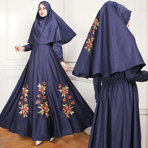 BajuReady PAKAIAN MUSLIM WANITA DEWASA MAXI GAMIS MODIS TERBARU CEWEK LENGAN PANJANG WARNA NAVY TOSCA DUSTY MAROON MURAH GROSIR KEKINIAN BAHAN BALLOTELY