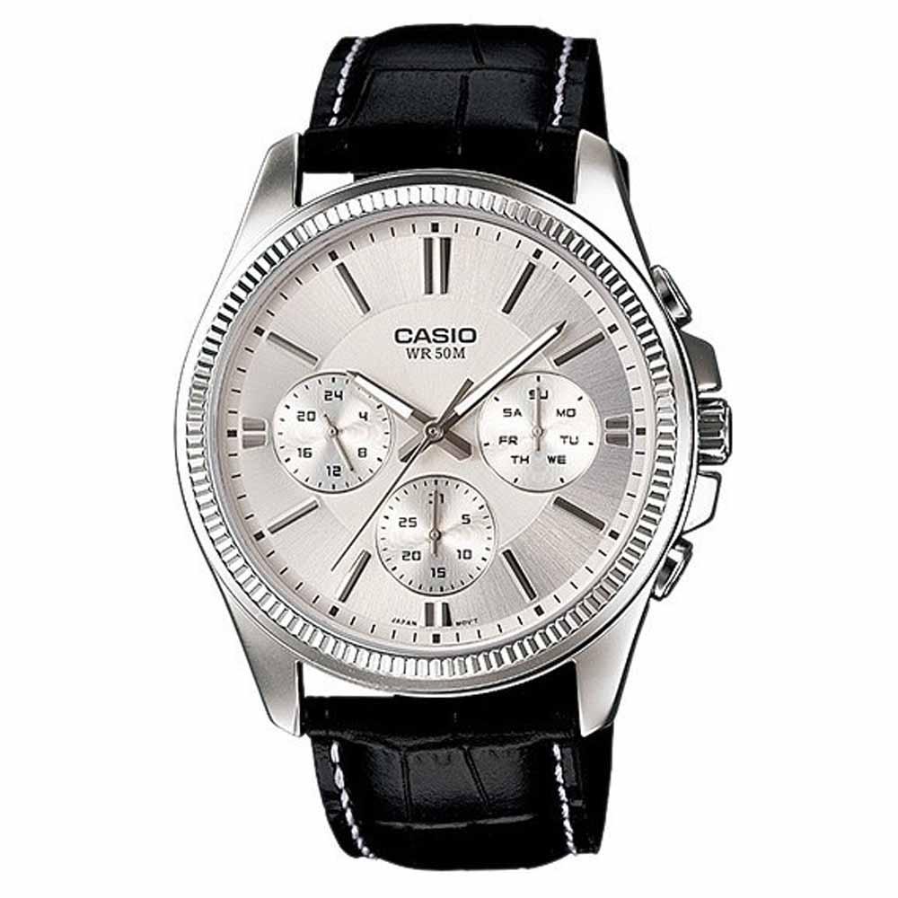 Jam Tangan Pria Casio Standard MTP-1375L-7AV Analog Mens Watch Multi-Hand 50M WR