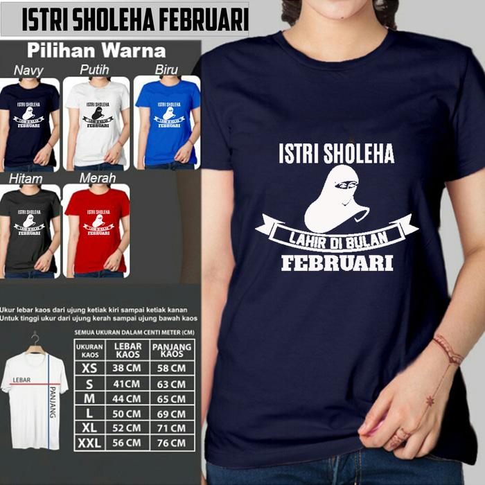 Kaos Distro Wanita SEMUA ISTRI TERCANTIK LAHIR FEBRUARI