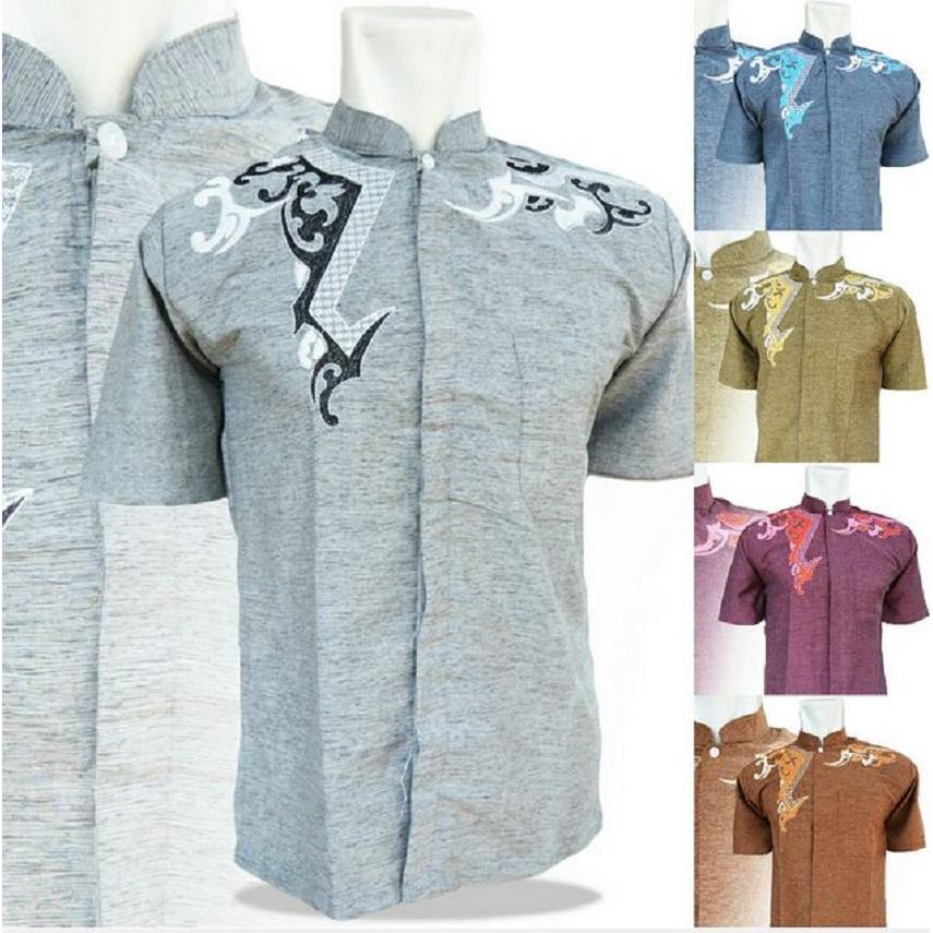 Griyaazza - Baju Koko Pria Std Lengan Pendek - Multi Warna