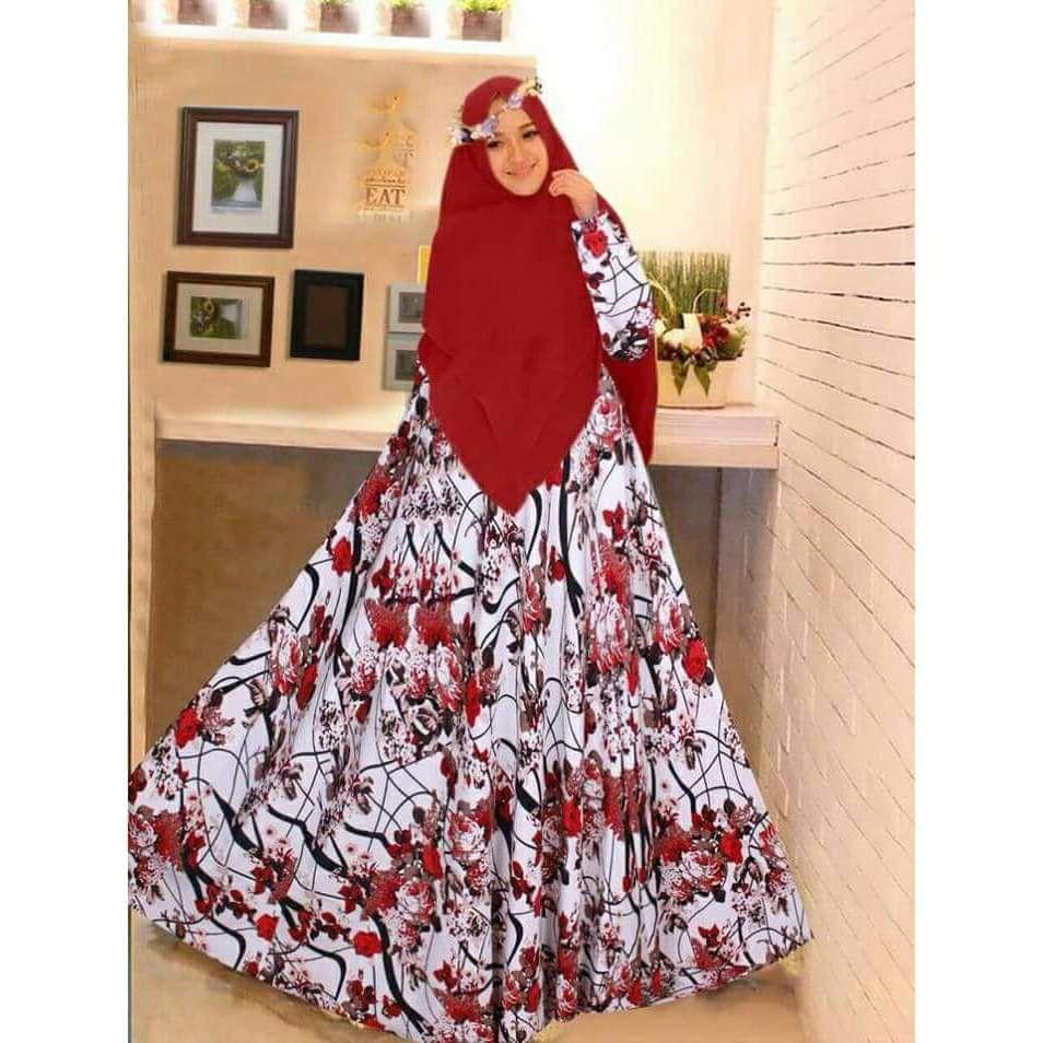 Baju Original Gamis Dress Baju Panjang Muslim Casual Wanita Pakaian Hijab Modern Modis Trendy Terbaru 2018