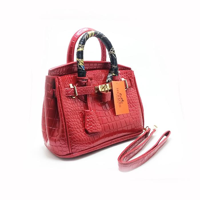 Hermes Croco Mini - Merah