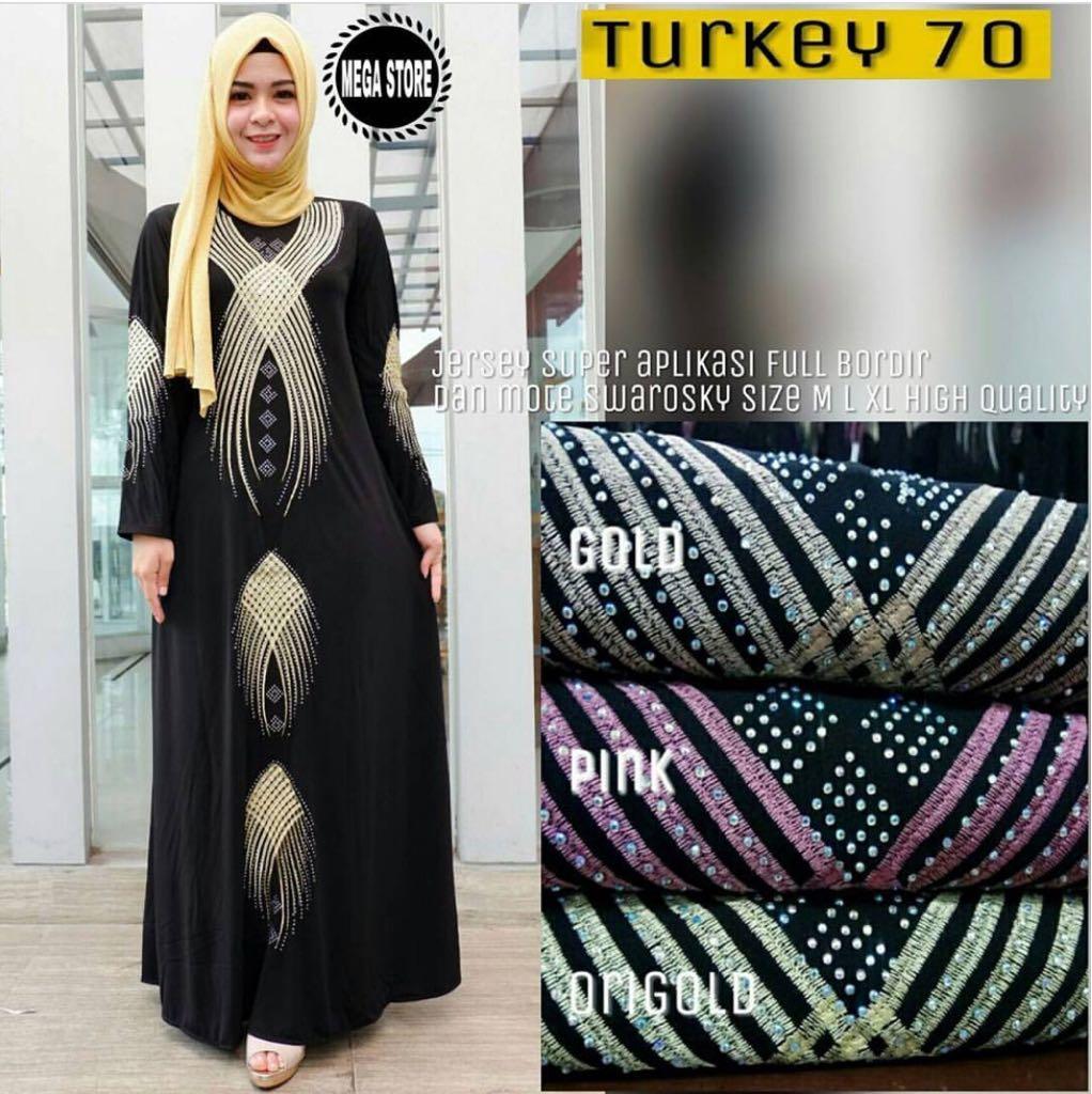 Gamis Turkey 70 Abaya Turkey 70 Bahan Jersey Super