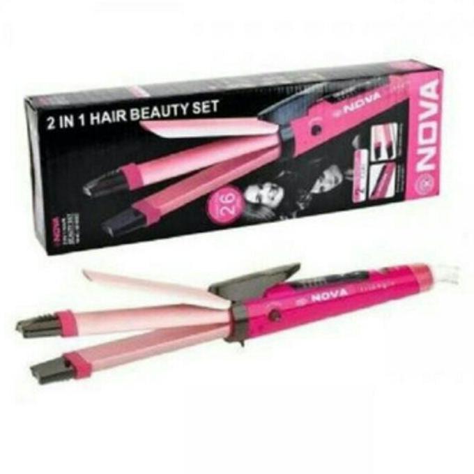 ALAT CATOK RAMBUT 2 IN 1 / CURLY RAMBUT 2IN1 NOVA NHC-1818 - STYLE