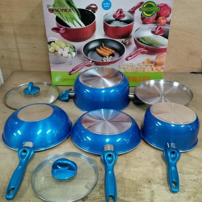 Panci Set Supra Rosemary 7 Pieces Biru