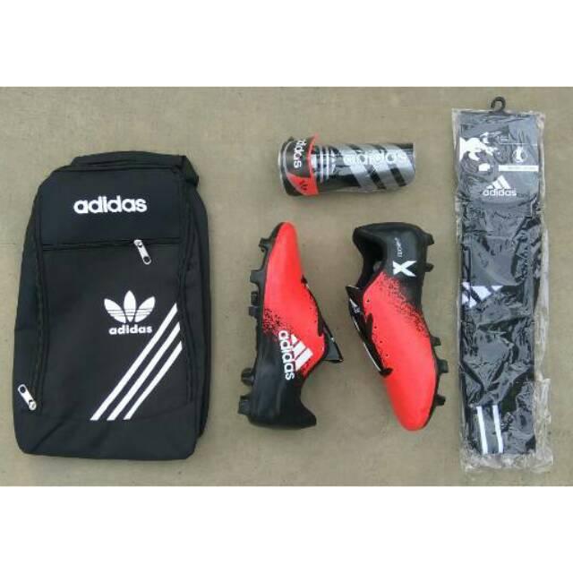 Sepatu Bola Paket lengkap tas+dekker+kaos kaki ANAK 33-37