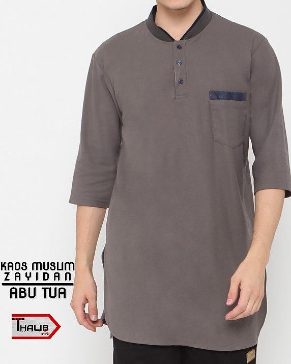 Kaos Gamis Kurta Polos Zayidan Abu Tua