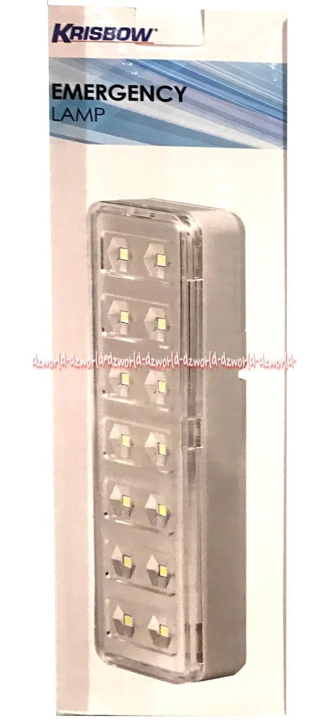 Promo Krisbow Emergency Lamp Lampu Darurat Baterai Dapat Diisi Ulang