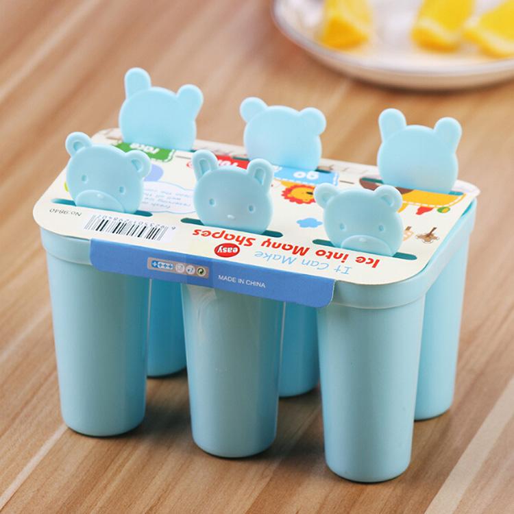 Kotak Es Pencetak Es Batu Model Korea Beruang Kecil Es Krim Bertongkat Es Krim