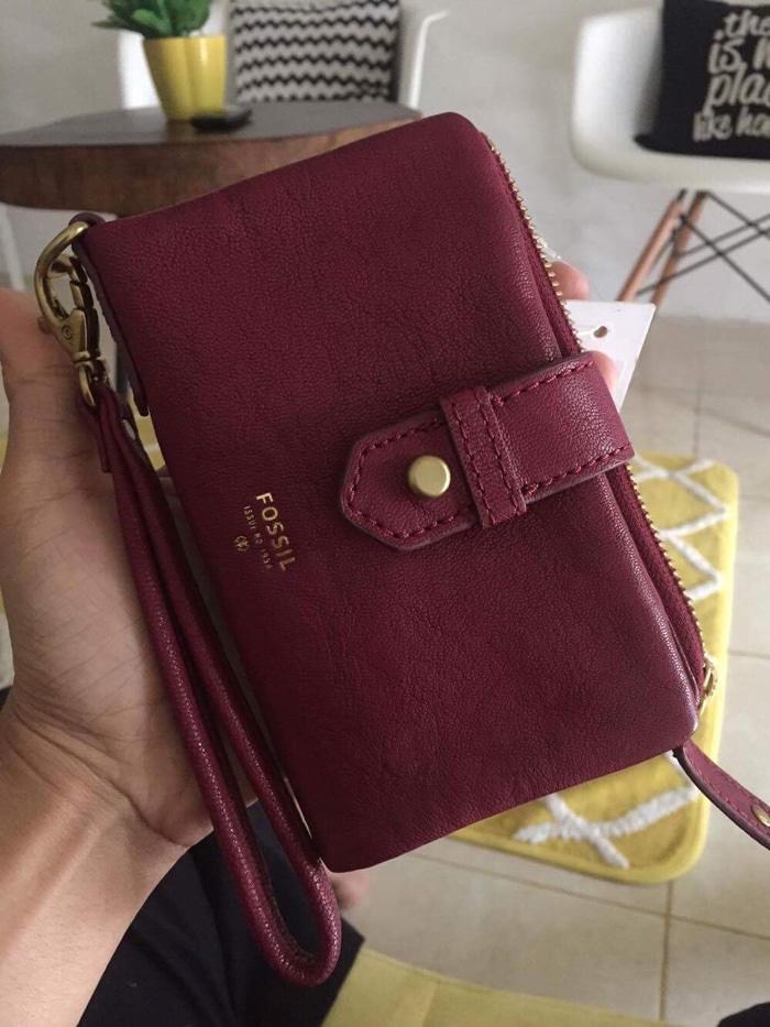 Jual Dompet Fossil Becca Wine NWT - cIE76T
