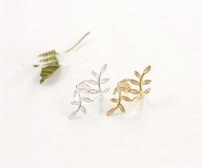 Anting Klip Daun / Leaves No Pierced Ear Bones Clip NUZ042