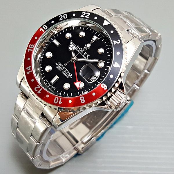 Jam Tangan Pria / Cowok Rolex Submariner Rantai Silver Automatic
