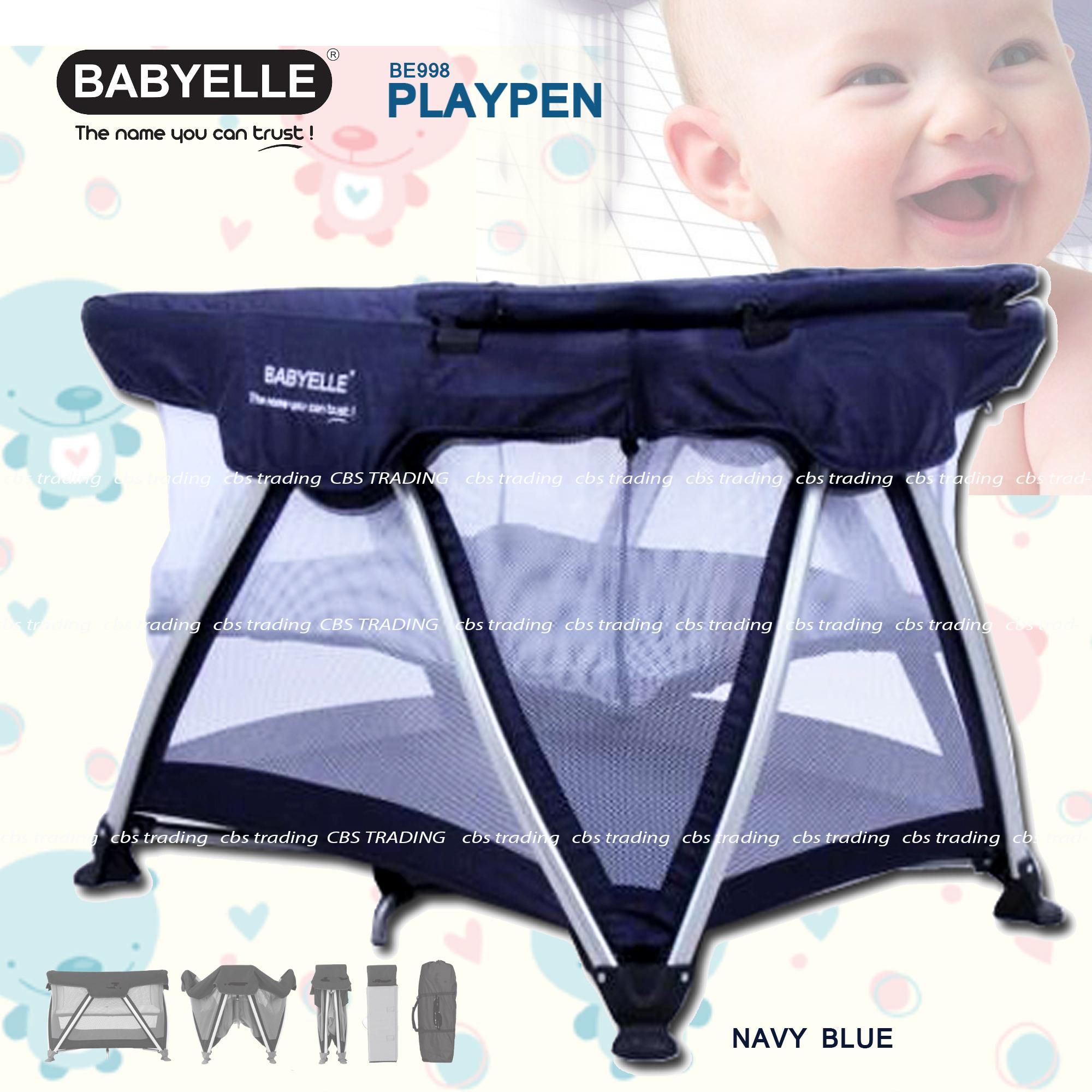 Babyelle Baby Box Playard Playpen New 998 - Box Bayi - Ranjang Bayi - Biru