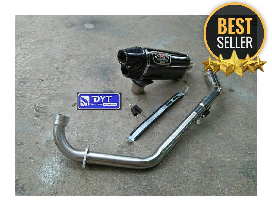 KNALPOT RACING YOSHIMURA R77 FULLSYSTEM UNTUK VIXION - GSX - XABRE - CBR150 - CB150R - R15 DLL ALL 150CC