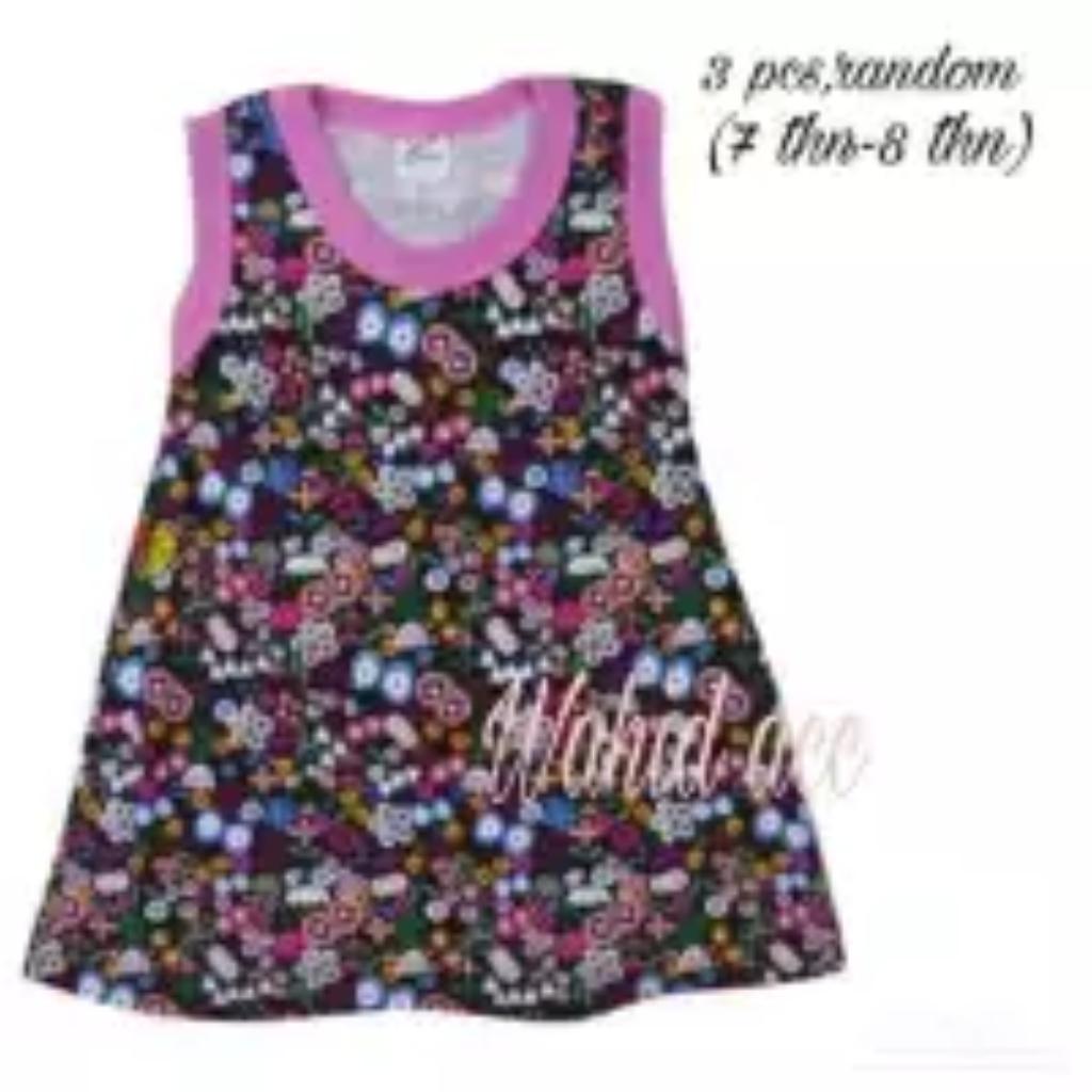 3 pcs daster anak perempuan (7 thn- 10 thn)colektion edo JUARA SHOP ACC aneka motif(randon)