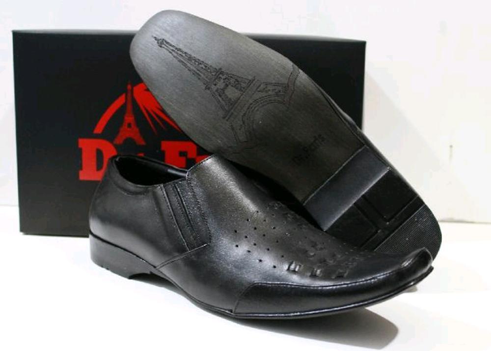 Promo ORIGINAL DR FARIS PANTOFEL BLACK KULIT ASLI - SEPATU FORMAL PRIA KERJA KANTOR KARIR RESMI - MURAH PROMO Diskon