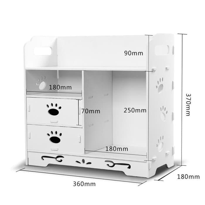 Detail Gambar Rak Kosmetik Desktop Storage Terbaru
