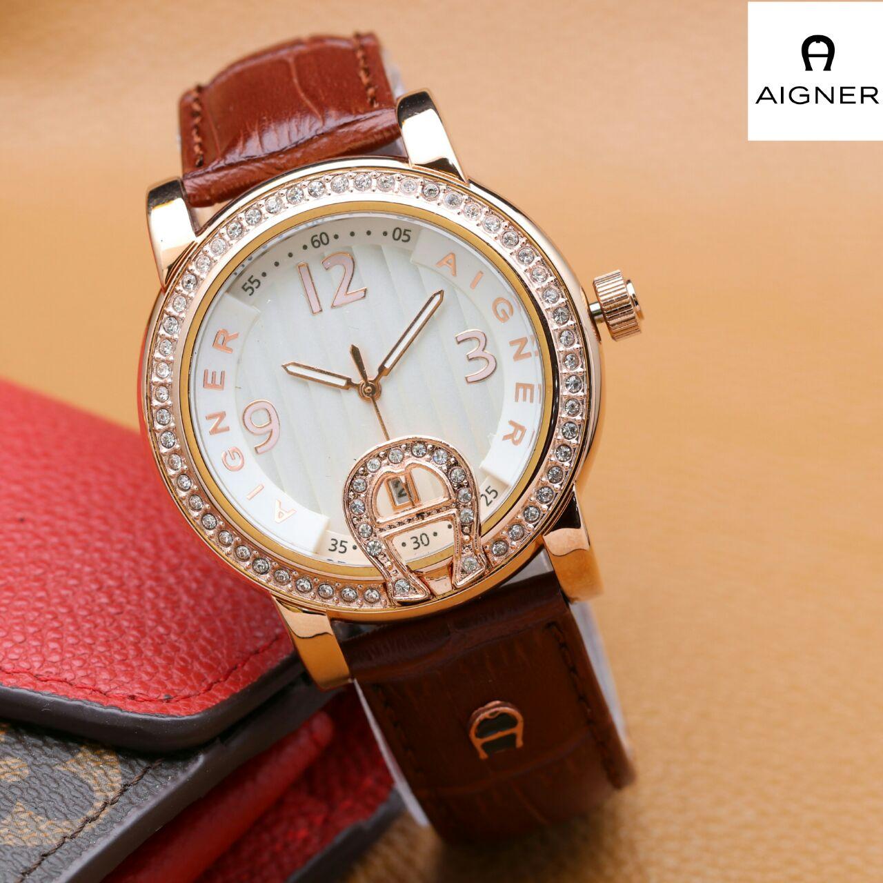 Jam Tangan Wanita Aigner Baridona Mata Kulit