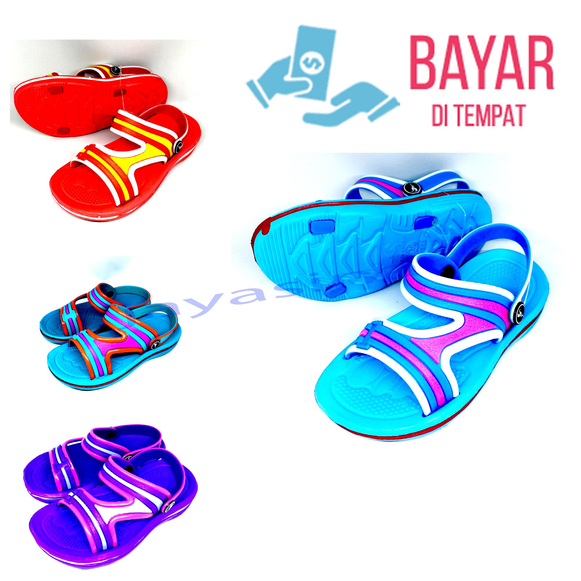 Sandal Karet Anak Tali Kokop Warna Di Kirim Random-JY