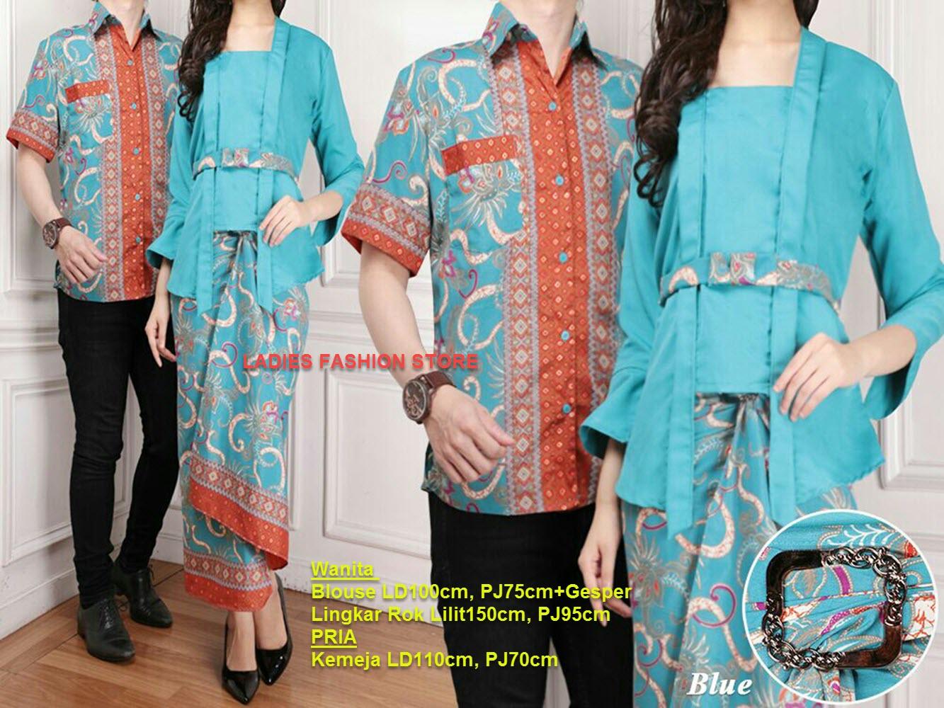 LF Batik Couple/ Batik Pasangan Wanita dan Pria Modern Keluarga / Batik Murah / Batik Lebaran / Batik Bahan Adem / Baju lebaran / Batik Gamis / Kemeja Pria / Atasan Pria / Setelan Batik (ntasi) 7T - TOSCA / Pakaian Batik Muslim